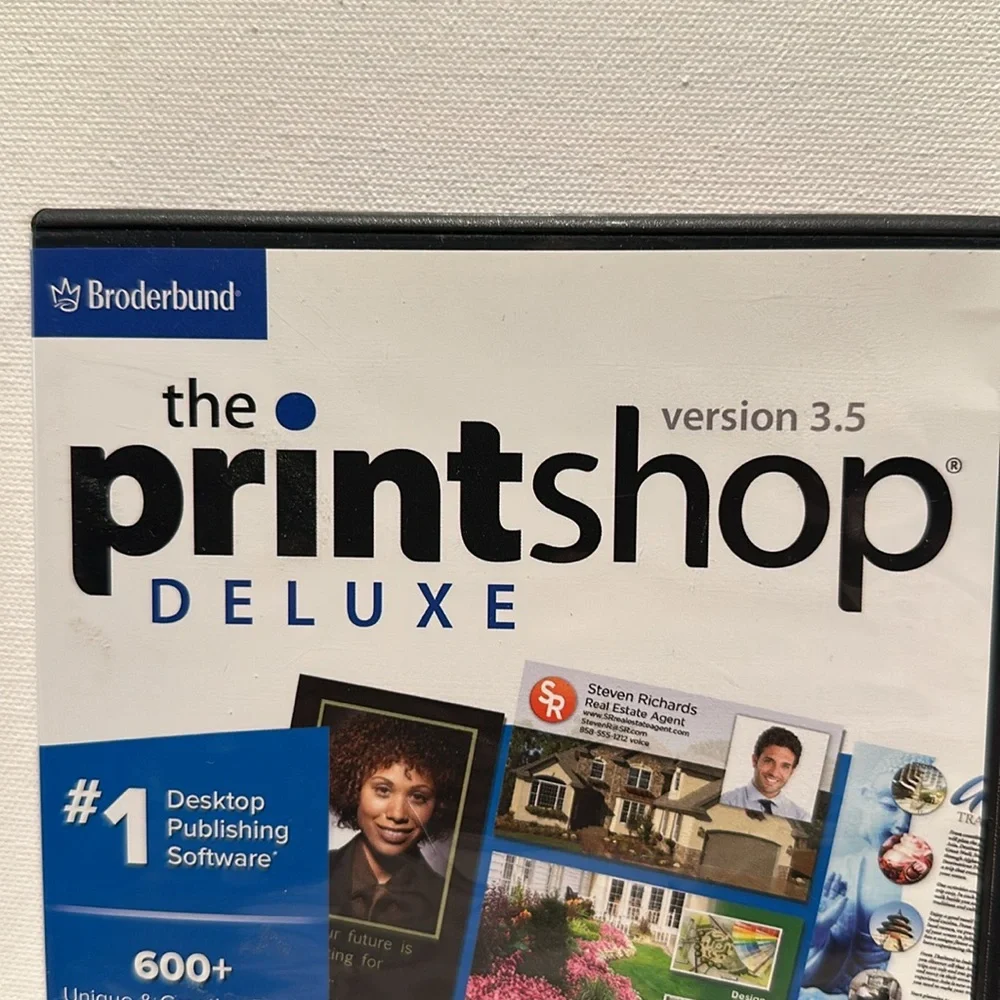 Brøderbund The Print shop Deluxe Version 3.5 PC DVD-ROM.